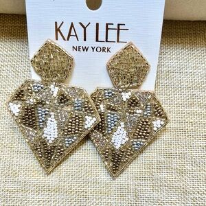 Gold and Silver Geometric Earrings